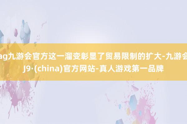 ag九游会官方这一溜变彰显了贸易限制的扩大-九游会J9·(china)官方网站-真人游戏第一品牌