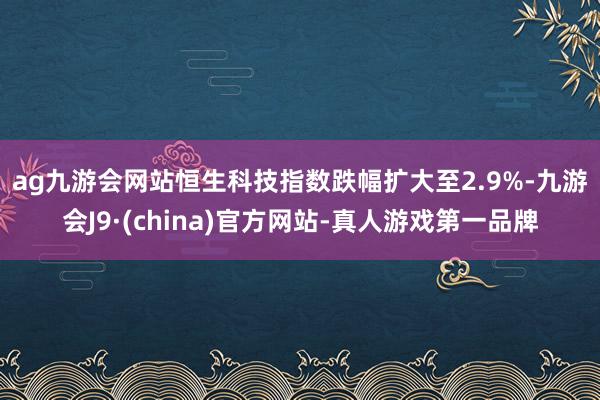 ag九游会网站　　恒生科技指数跌幅扩大至2.9%-九游会J9·(china)官方网站-真人游戏第一品牌