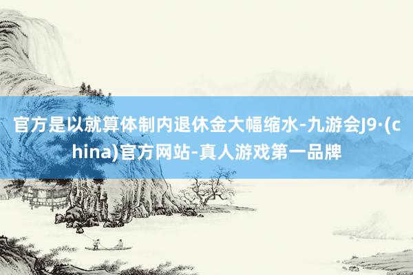 官方是以就算体制内退休金大幅缩水-九游会J9·(china)官方网站-真人游戏第一品牌