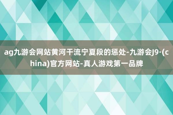 ag九游会网站黄河干流宁夏段的惩处-九游会J9·(china)官方网站-真人游戏第一品牌