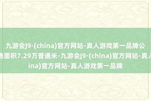 九游会J9·(china)官方网站-真人游戏第一品牌公司已矣公约销售面积7.29万普通米-九游会J9·(china)官方网站-真人游戏第一品牌