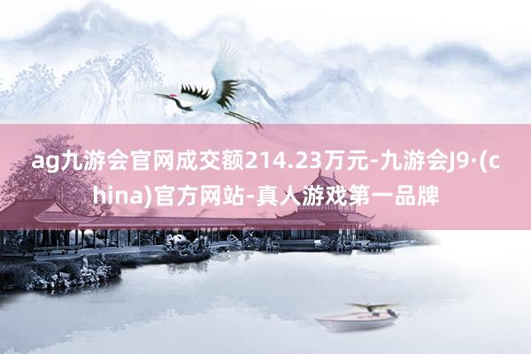 ag九游会官网成交额214.23万元-九游会J9·(china)官方网站-真人游戏第一品牌