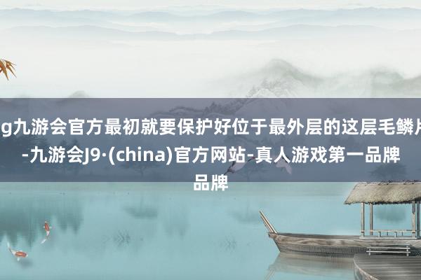 ag九游会官方最初就要保护好位于最外层的这层毛鳞片-九游会J9·(china)官方网站-真人游戏第一品牌