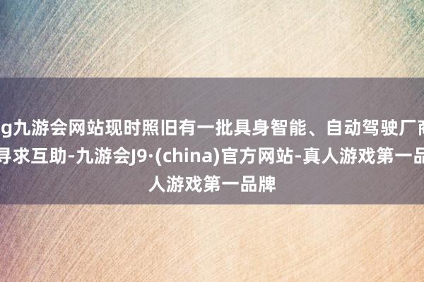 ag九游会网站现时照旧有一批具身智能、自动驾驶厂商来寻求互助-九游会J9·(china)官方网站-真人游戏第一品牌